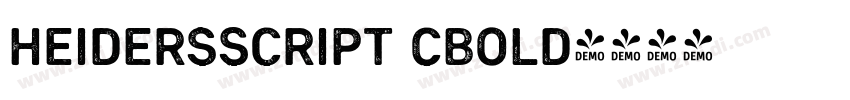 HeidersScript CBold字体转换